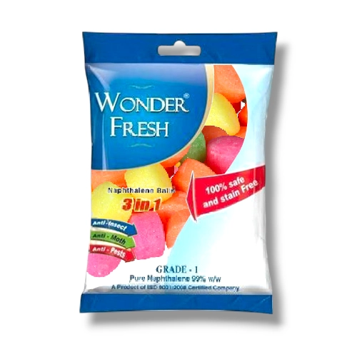 Wonder Fresh Colour Naphthalene ball 50grm
