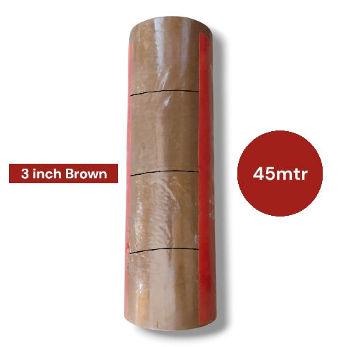 3 inch 45mtr Brown Bopp Adhesive Tape