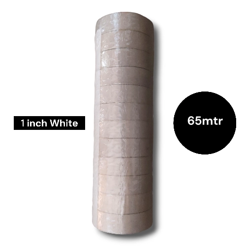 1inch 65mtr White Bopp Adhesive Tape