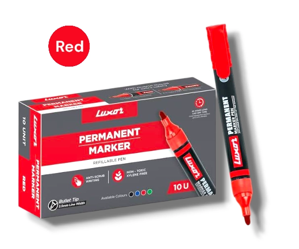 Luxor Red Permanent Marker
