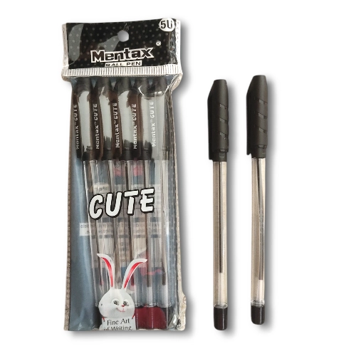 Mentax Cute Black Ball Pen
