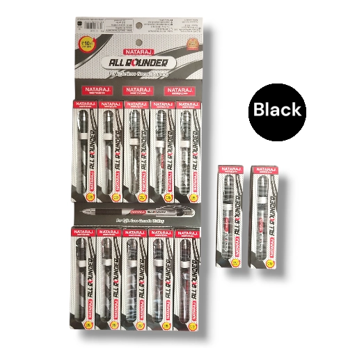 Nataraj Black Allrounder Ball Pen