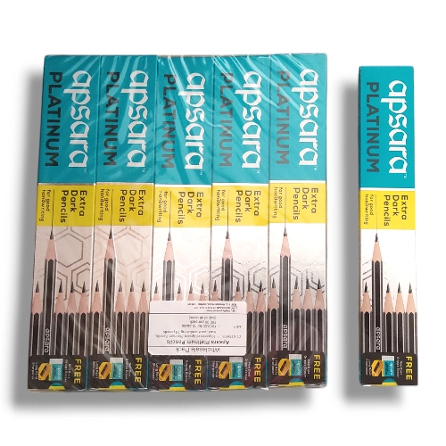 Apsara Platinum Pencils Extra Dark