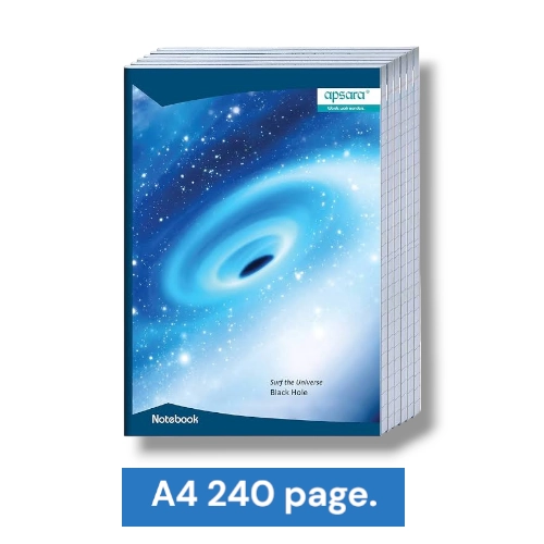 Apsara A4 240 Pages Single line Longbook