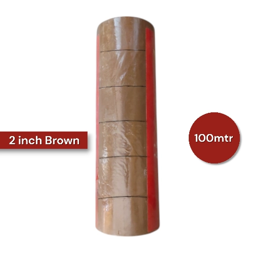 2 inch 100mtr Brown Bopp Adhesive Tape