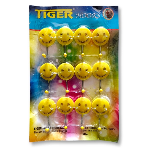 Tiger Single Nail Smiley Wall Hook