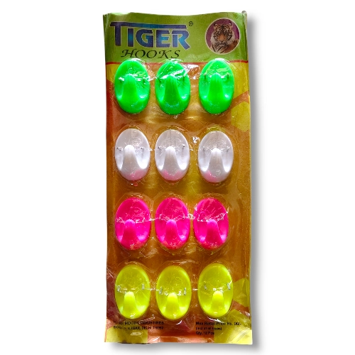 Tiger Plastic Oval Shape Wall Hook