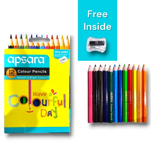 Apsara 12 Shades Pencil Colours