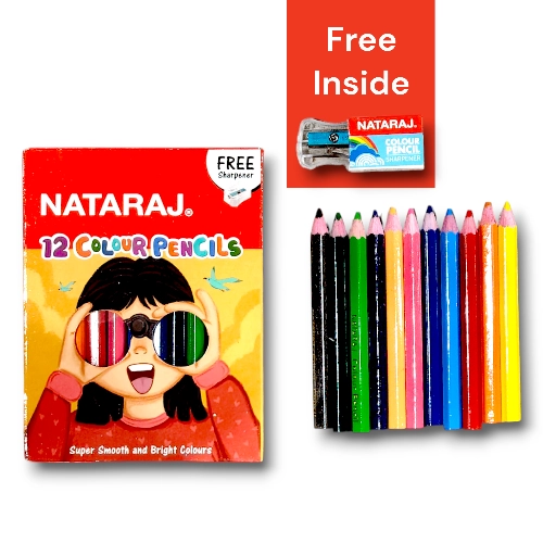 Nataraj 12 Shades Pencil Colours