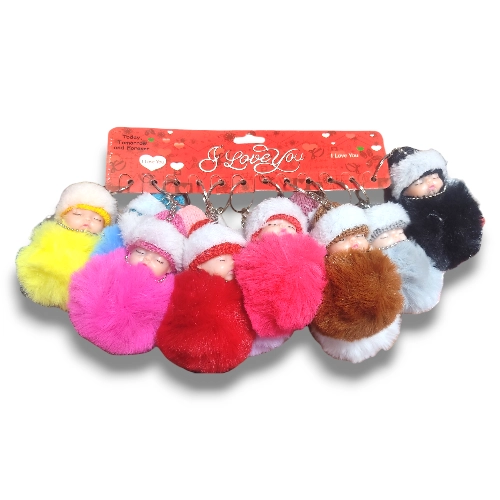 Sleeping Doll Big Keyring