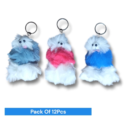 Double Leg White Squarel Keychain