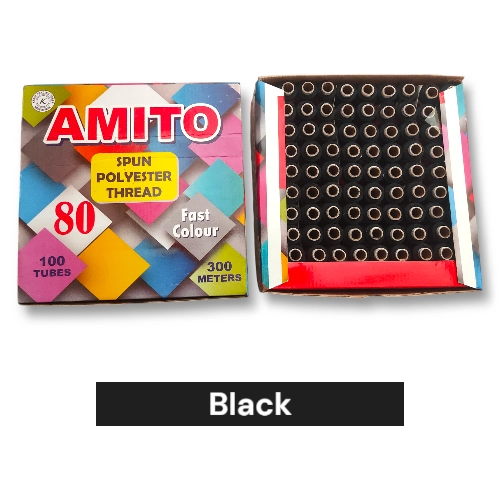 Amito Sewing Reel Thread Black 300mtr
