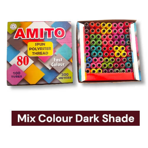 Amito Sewing Reel Thred Dark Shade 300mtr