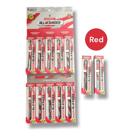Nataraj Red Allrounder Ball Pen
