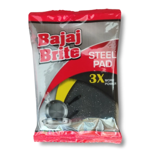 Bajaj Brite Steel Pad 3× Power