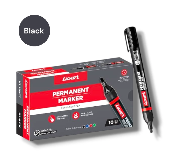 Luxor Black Permanent Marker