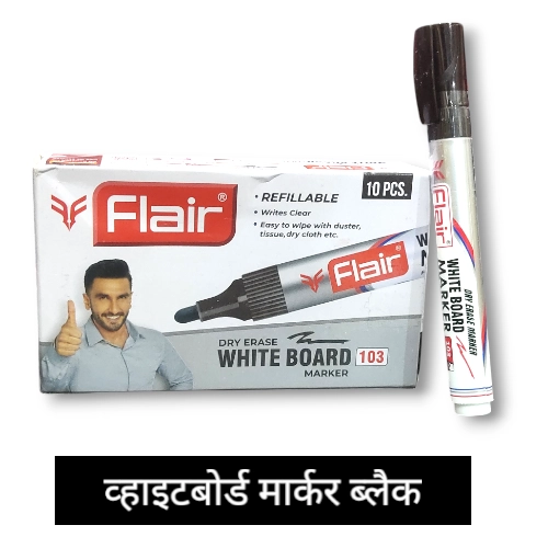 Flair Black Whiteboard Marker