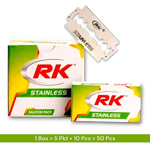 RK Stainless Shaving Blade Saloon Pack