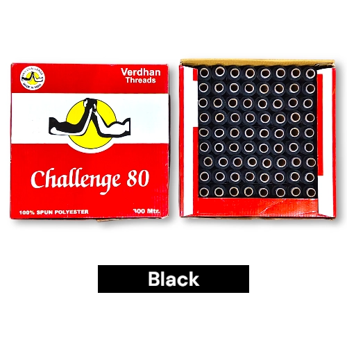 Challenge Sewing Reel Thread Black 300mtr