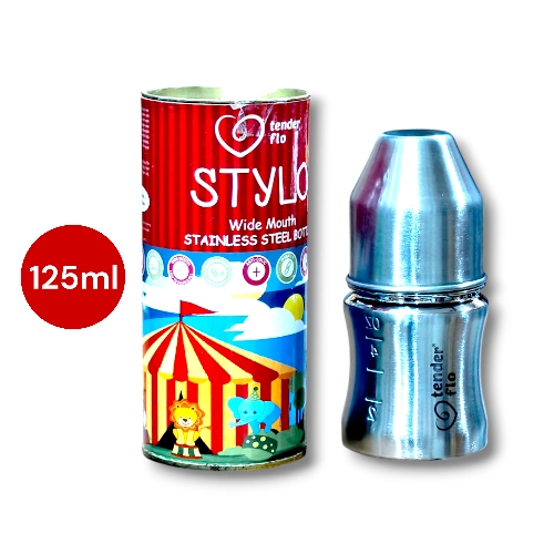 Tender Flo Stylo Steel Feeder Bottle 125ml