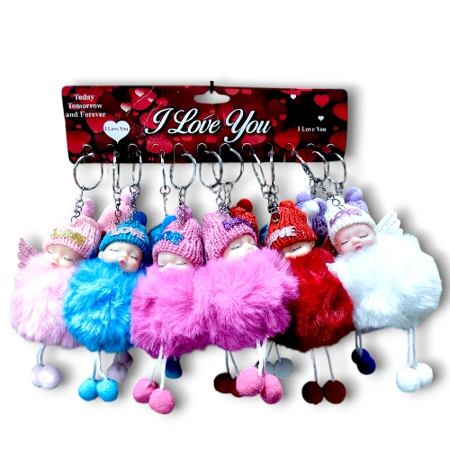 Sleeping Doll With Riban Keyring (TK008)