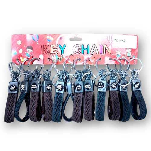Leather Bike Keyring TK002