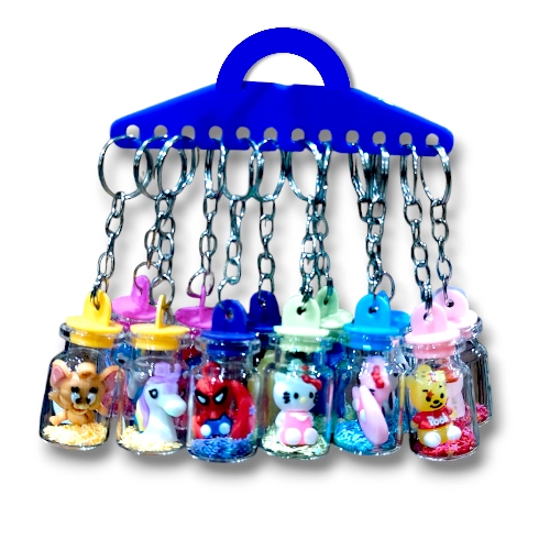 Bottel Glass Keyring 9457