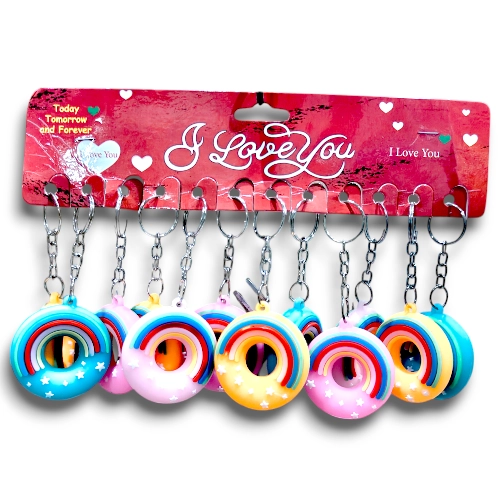 Rainbow Ring Keyring TK027