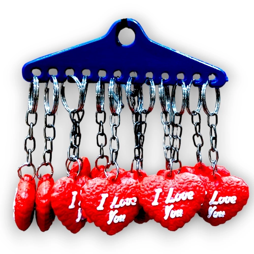 Red Heart Keyring Tk054